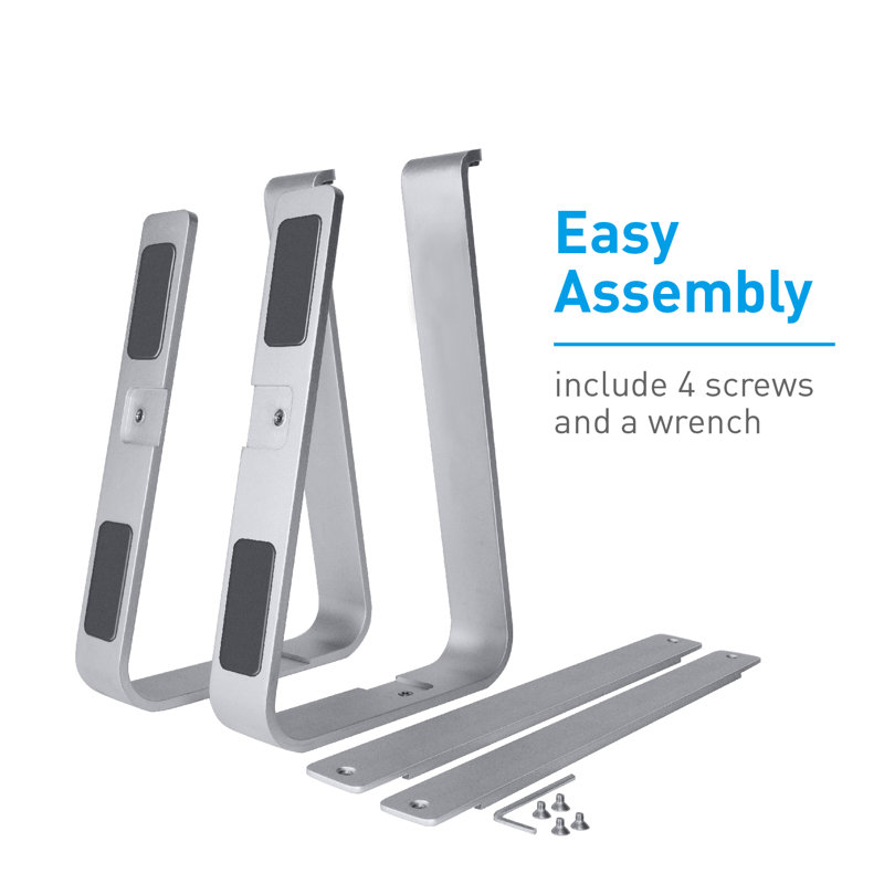 Space Gray Aluminum Desktop Laptop Stand for 10"-17" Notebooks