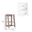 Armoire Jigna avec quatre tablettes ouvertes