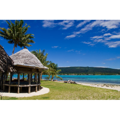 Tropical Beach Hut - Wrapped Canvas Print