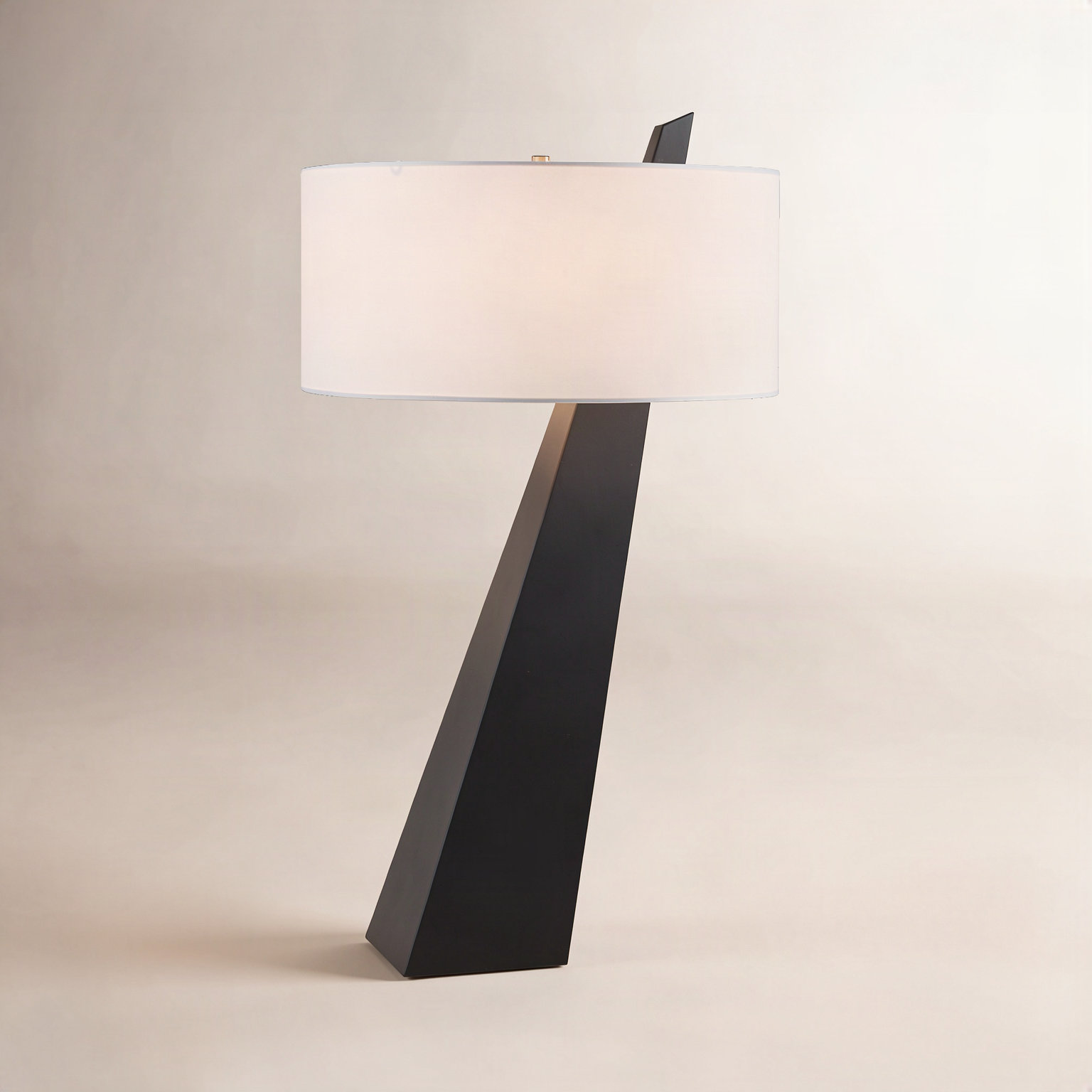 Obelisk Desk Lamp, Black Oak