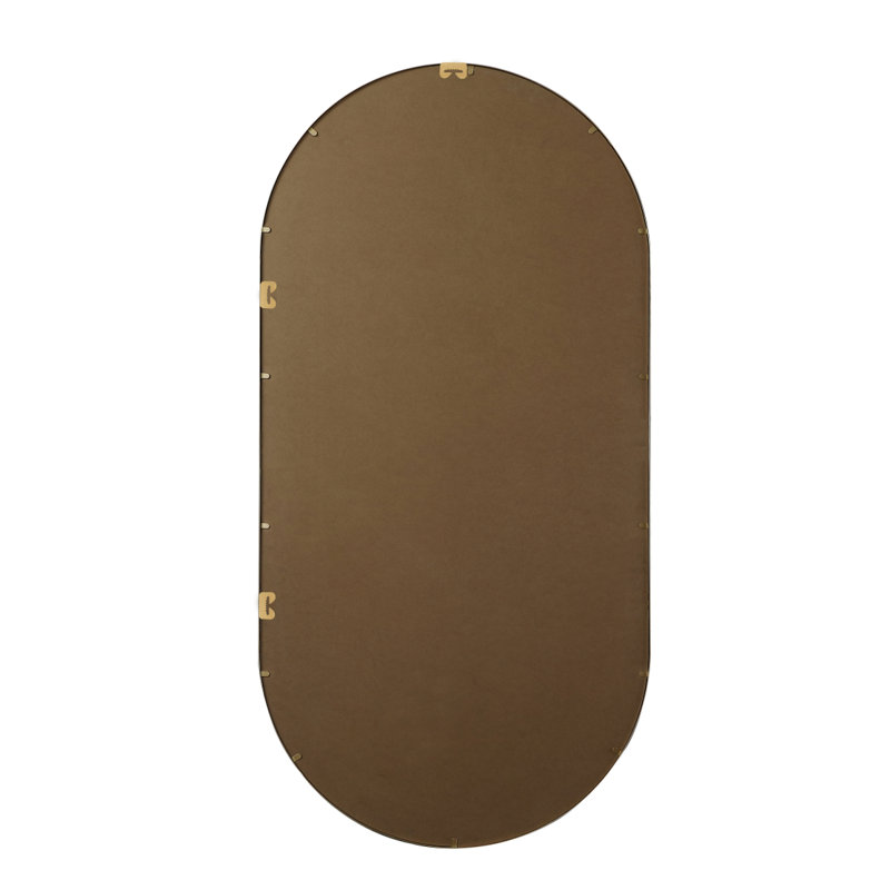 Elington Metal Oval Mirror, Brass, 72"  x 36" 