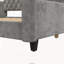 Lit de jour Queen moderne de luxe capitonné, gris-1546583119