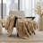 1 PC 50X60" Vivienne Faux Fur Throw Tan-119336012