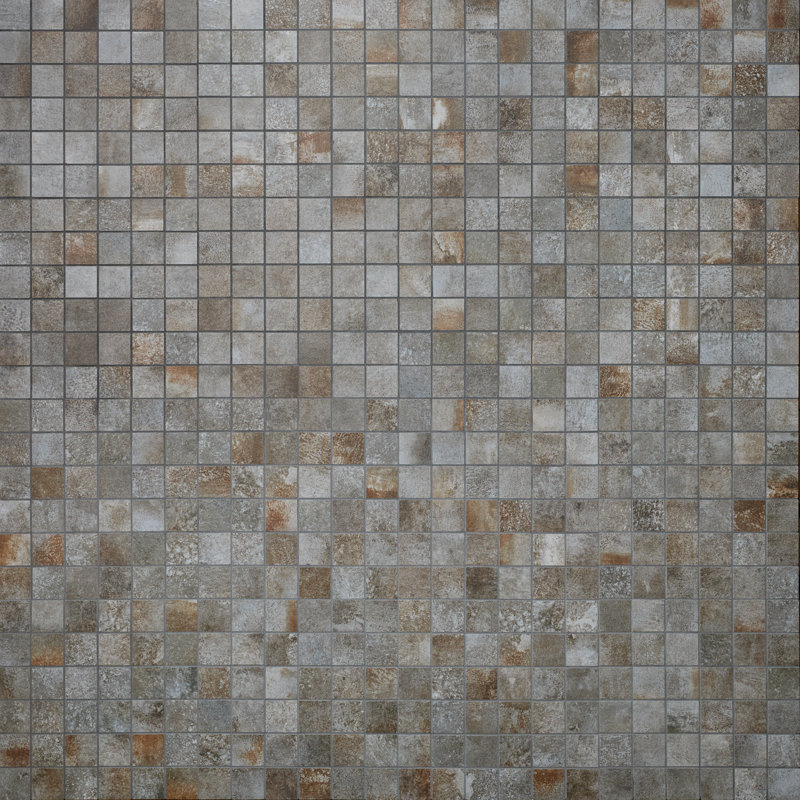 Angela Harris Flatiron 12x12 Matte Metal Look Porcelain Tile, Gray