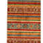 Tapis de couloir unique en laine noué à la main de 2 pi 8 po x 9 pi 6 po brun / orange / rouge