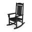 Chaise berçante Lumber Porch en noir - rendant les jardins plus agréables