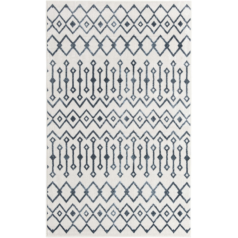 Moroccan Indoor Rug, Rectangle 5'3" x 8'