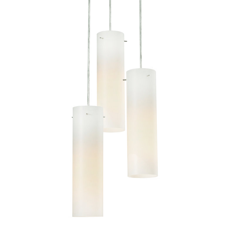 Luminaire suspendu en grappe à 3 lumières Soho, Blanc