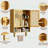 Bamboo Medicine Cabinets with Adjustable Shelves-1148946409