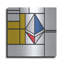 «Mondrian 3937 Ethereum Crypto Art» par Luxe Metal Portfolio-101656685