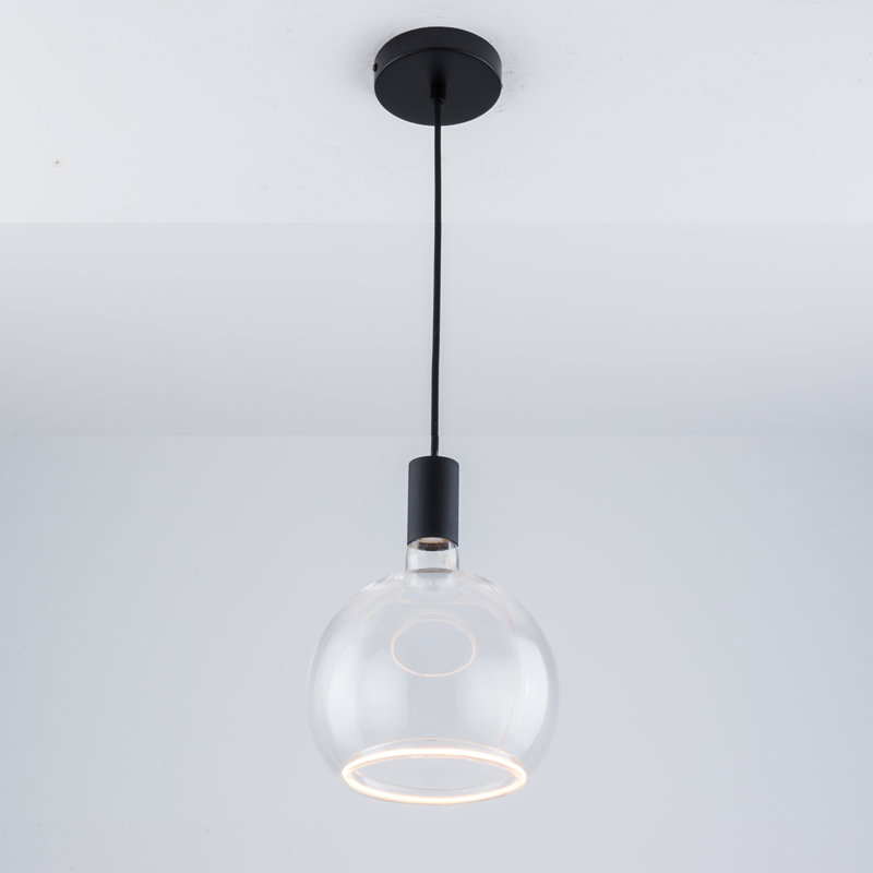 Akers 1 - Light Single Pendant, Black