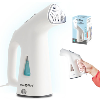 True & Tidy Portable Fabric Steamer, White