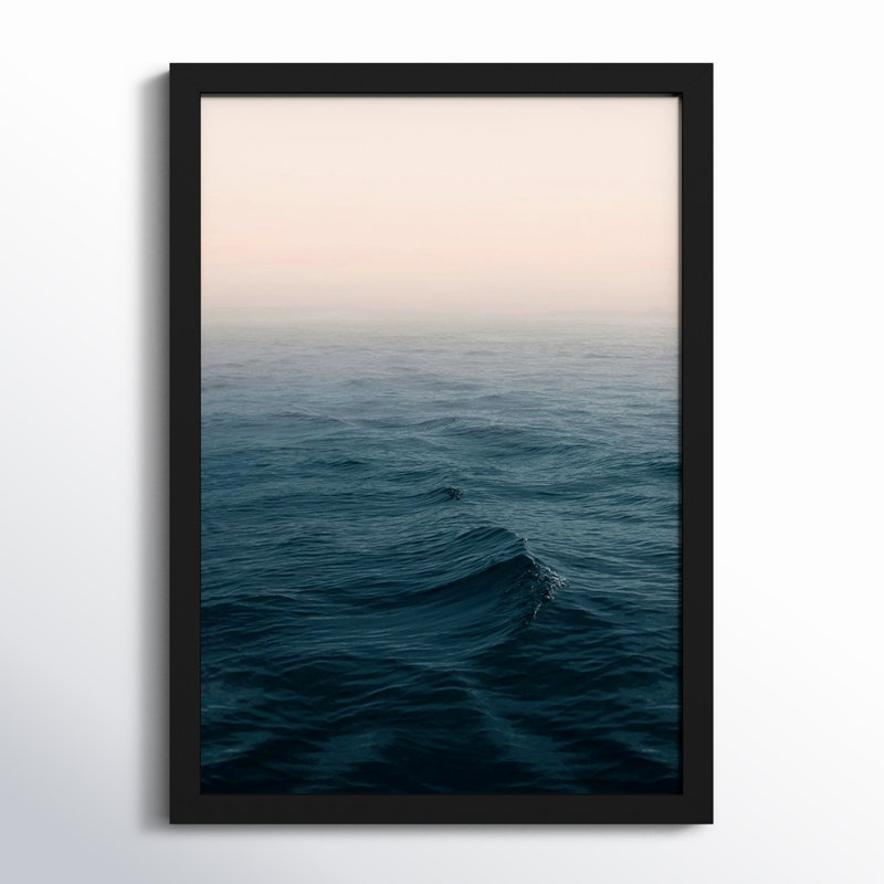 Ocean by Ian Winstanley, 15" W x 21" H, Black