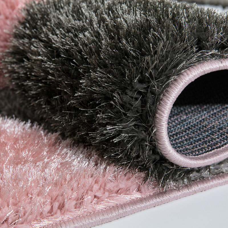 Finie Geometric Shag Area Rug, Rectangle 60 x 110cm