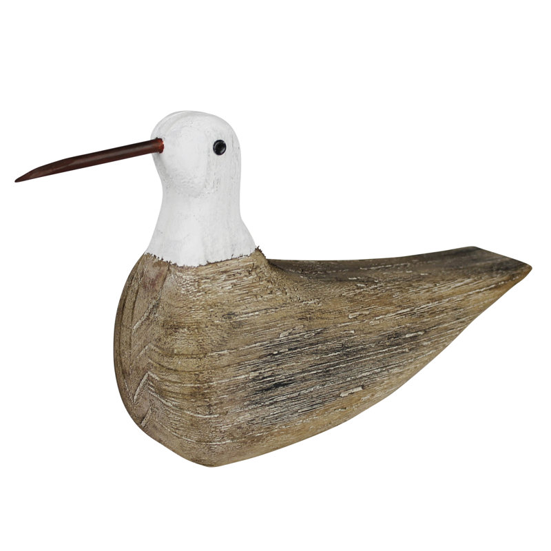 Sitting Sand Piper, Wood