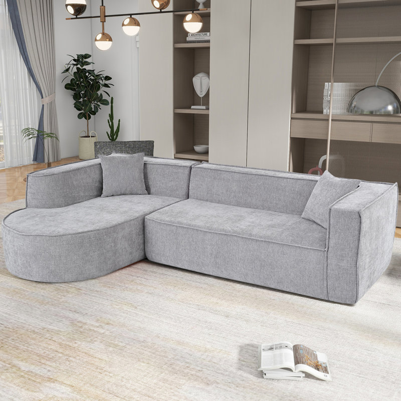 Canapé modulaire contemporain, matériau, sièges rembourrés en éponge, pour un confort moderne, coussins en mousse haute densité, maison polyvalente