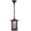 Luminaire suspendu cylindrique de style lanterne à 1 lumière Ph Wilson