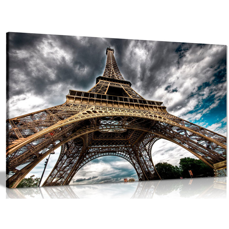 Eiffel Tower Paris - Wrapped Canvas Print, 31cm H x 46cm W