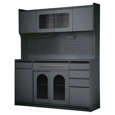 Storage Cabinet With 6 Drawers (Black)