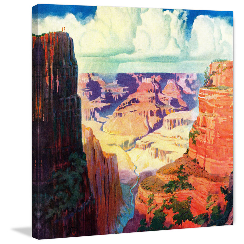 « grand canyon 4 », reproduction d’art sur toile tendue, H 32 po x l 32 po x P 1,5 po