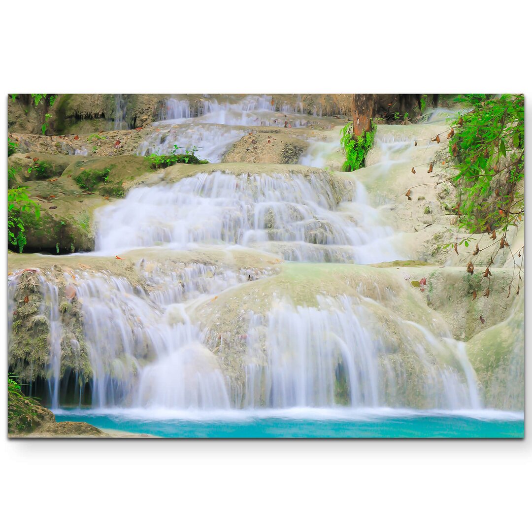 Leinwandbild Erawan - Wasserfall Nationalpark Thailand