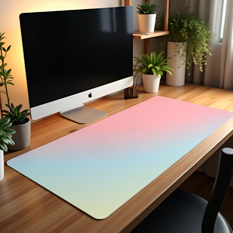 Polyester Desk Pad, 14.4x12.1
