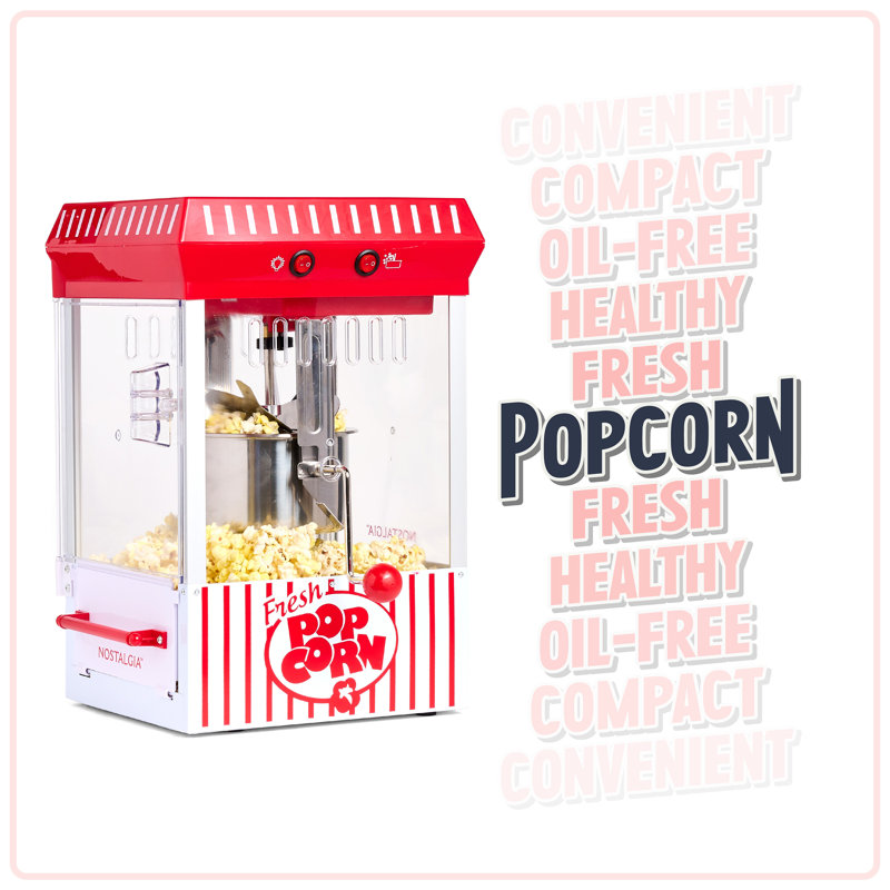 Nostalgia 2.5oz Kettle Tabletop Popcorn Machine