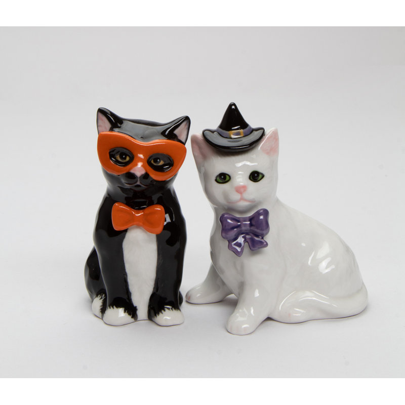 Halloween Cat Salt And Pepper