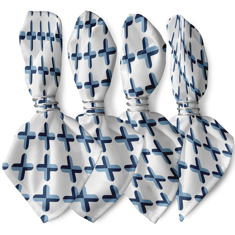 Serviette 4 pièces Ferrier, Bleu