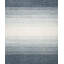 Lagos Wool Ombre Area Rug in Gray Blue/Light Blue/Ivory-1105884227