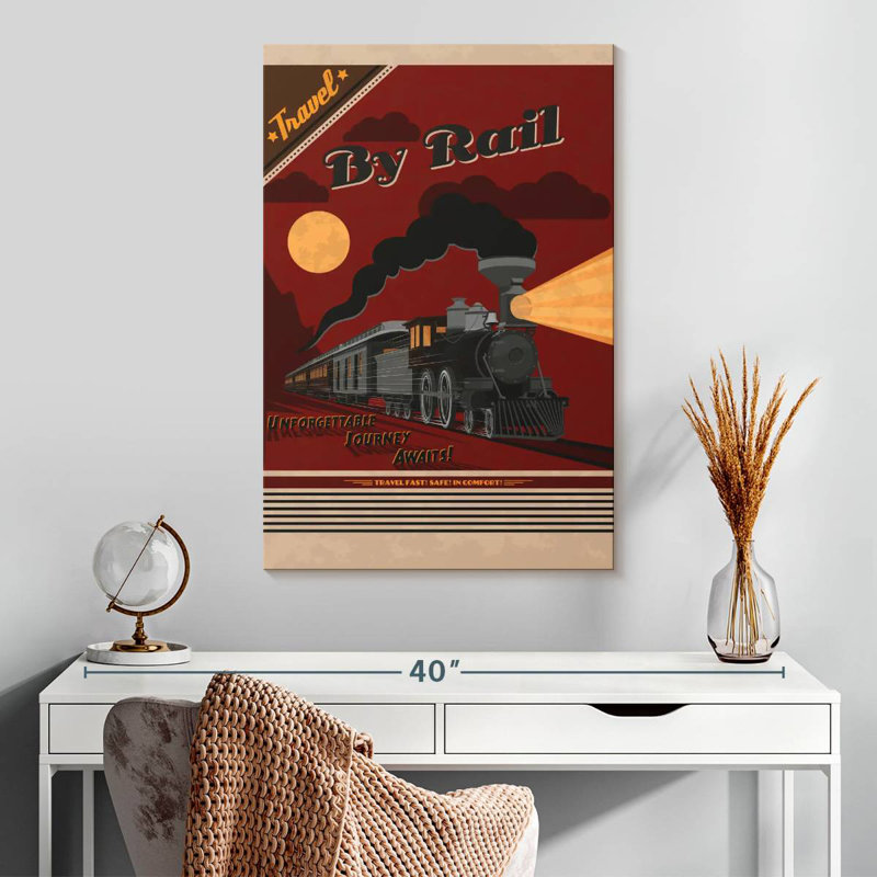Mehar Travel By Rail Poster, 30" H x 20" W
