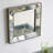 Distressed Silver Square Accent Mirror, Wall Mirror for Living Room, Entryway, Office, Bedroom, Hallway-699693847