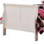 Lit simple blanc avec capacité de rangement - bois massif et pour plus de commodité intemporel dans un sommeil relaxant-185864883