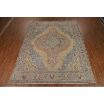 Medallion Wool  Traditional Area Rug 9x12