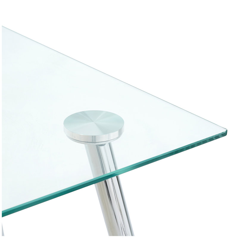 Table de salle à manger Modern Kitchen, Chrome chrome