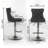 Swivel Velvet Barstools With Adjustable Seat Height, Modern Upholstered Chrome Base, Comfortable Tufted Backs For Home And Kitchen, Set Of 2-1900854040-1900854022