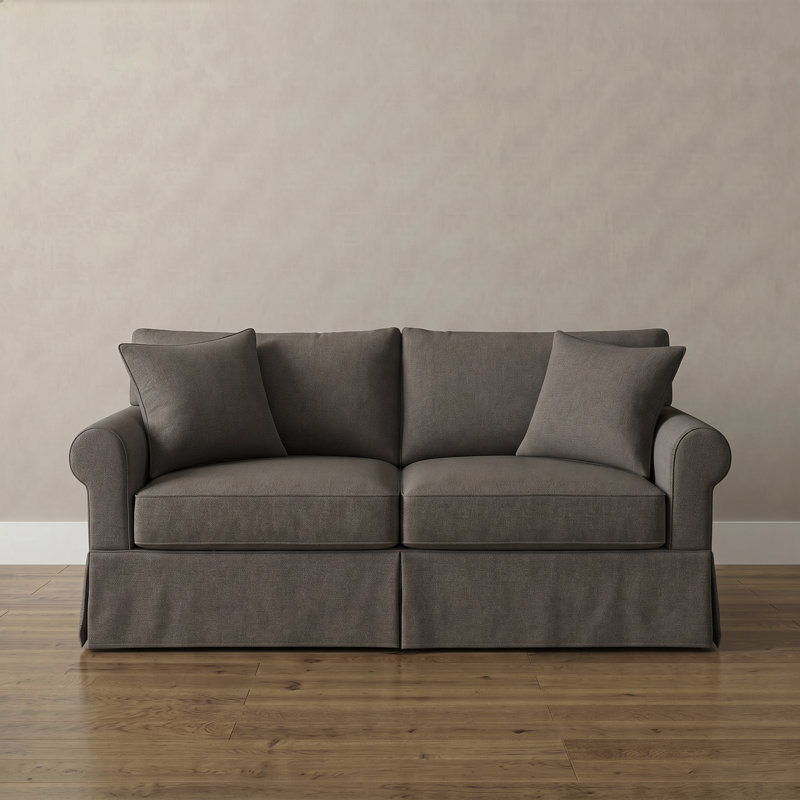 Canapé Amari, Tissage natté gris anthracite Drusky Sustain®