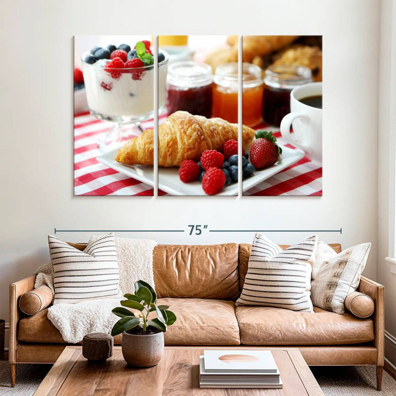 Yarlin croissant et baies, H 42 po x l 65 po