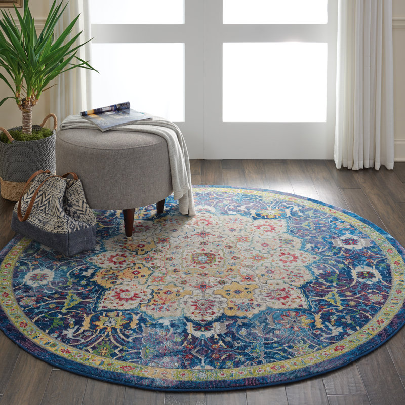 Oriental Indoor Rug, Round 4'