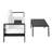 Magers Aluminum Outdoor 3 Seater Sofa and Coffee Table Patio Set-98387492