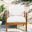 Chaises longues confortables de patio, chaise moderne de corde de bois d'acacia pour la maison