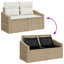 123cm Wide Patio Sofa with Cushions