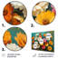 Ensemble de salon art mural blanc et jaune-868111476