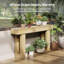 Table de véranda en bois avec console de 63 pouces-1513327372