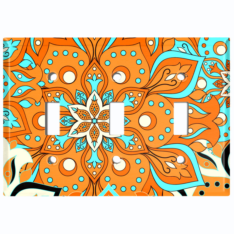 Interrupteur à bascule 2 bandes, Bleu / Orange