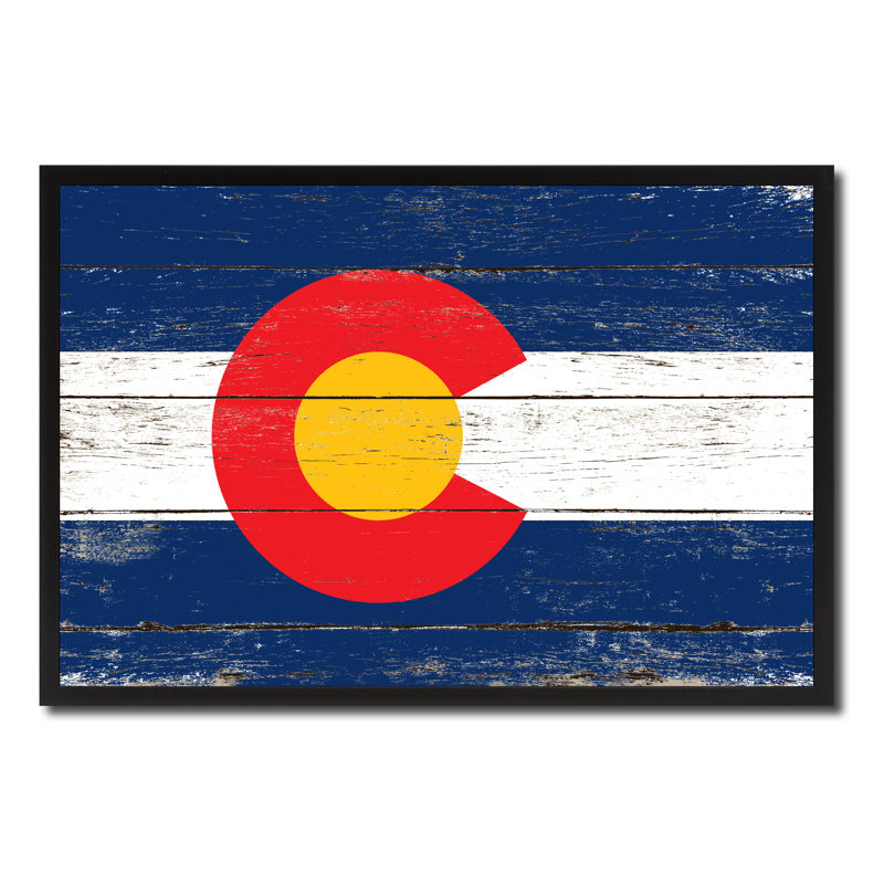 Drapeau du Colorado, impression sur toile, 13 x 17