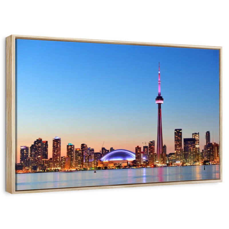 Toronto, Cadre flottant en bois naturel, 13 po x 9 po