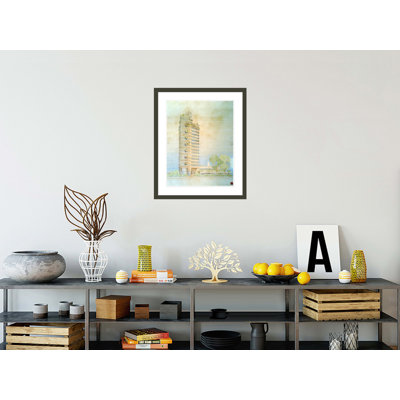 H.C. Price Co. Bartlesville OK by Frank Lloyd Wright - Framed Giclee Print