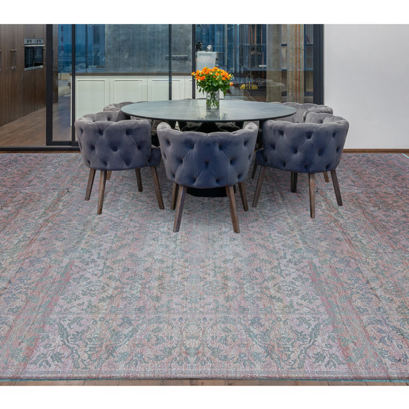 Tapis rouille et brun noué à la main de haute qualité