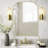 Iron Framed Arched Wall Mirror for Bathroom & Bedroom-732251739-732251732